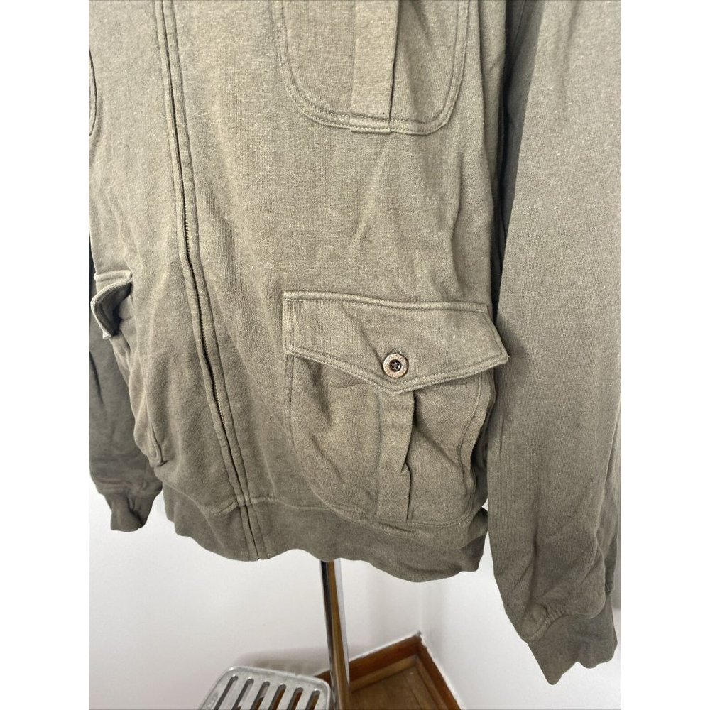 Orvis Vintage Issue Mens Jacket Black XXL Full Zip Pockets Softshell Coat Green - Picture 3 of 8